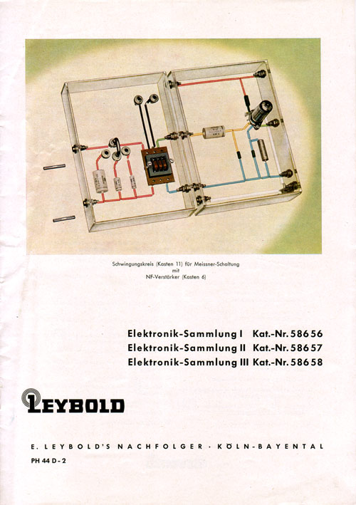 Broschüre Elektroniksammlung Leybold
