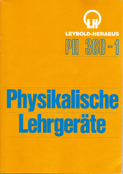 Titelseite Leybold Katalog 1974