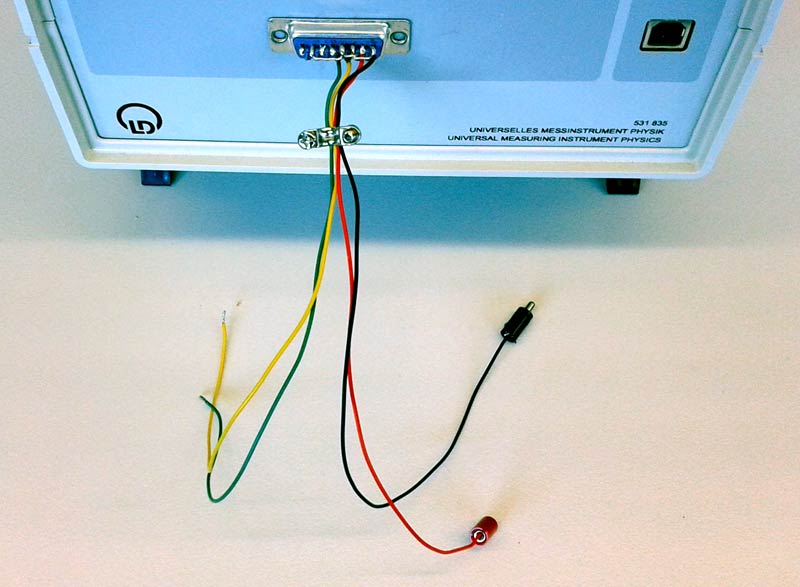 Zeitenkiste mit 2 angeschlossenen Lichtschranken