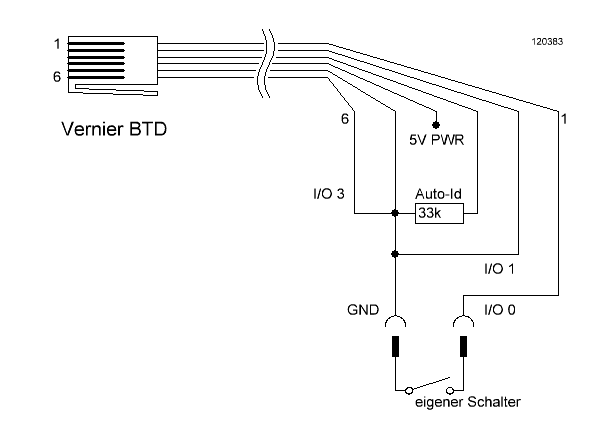 Eigener Schalter an Vernier BTD